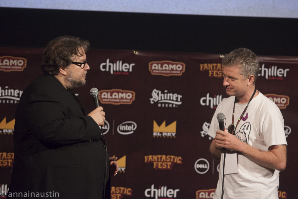 Guillermo del Toro and Tim League, Q&A Secret Screening of Crimson Peak, Fantastic Fest 2015-0399